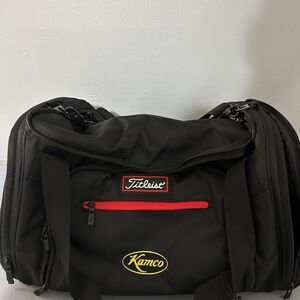 Titleist Black Duffel Bag with Red Accents